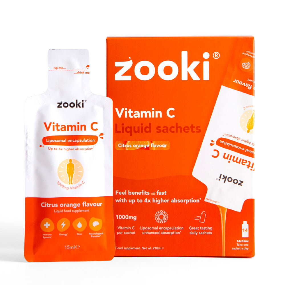 Vitamin C, Liposomal Liquid
Sachets
Citrus Orange - 14pk