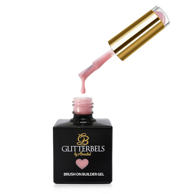 Glitterbels Brush On Builder. Cover Pink