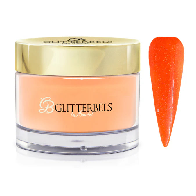 Dazzling Tangerine Glitterbels Coloured Acrylic