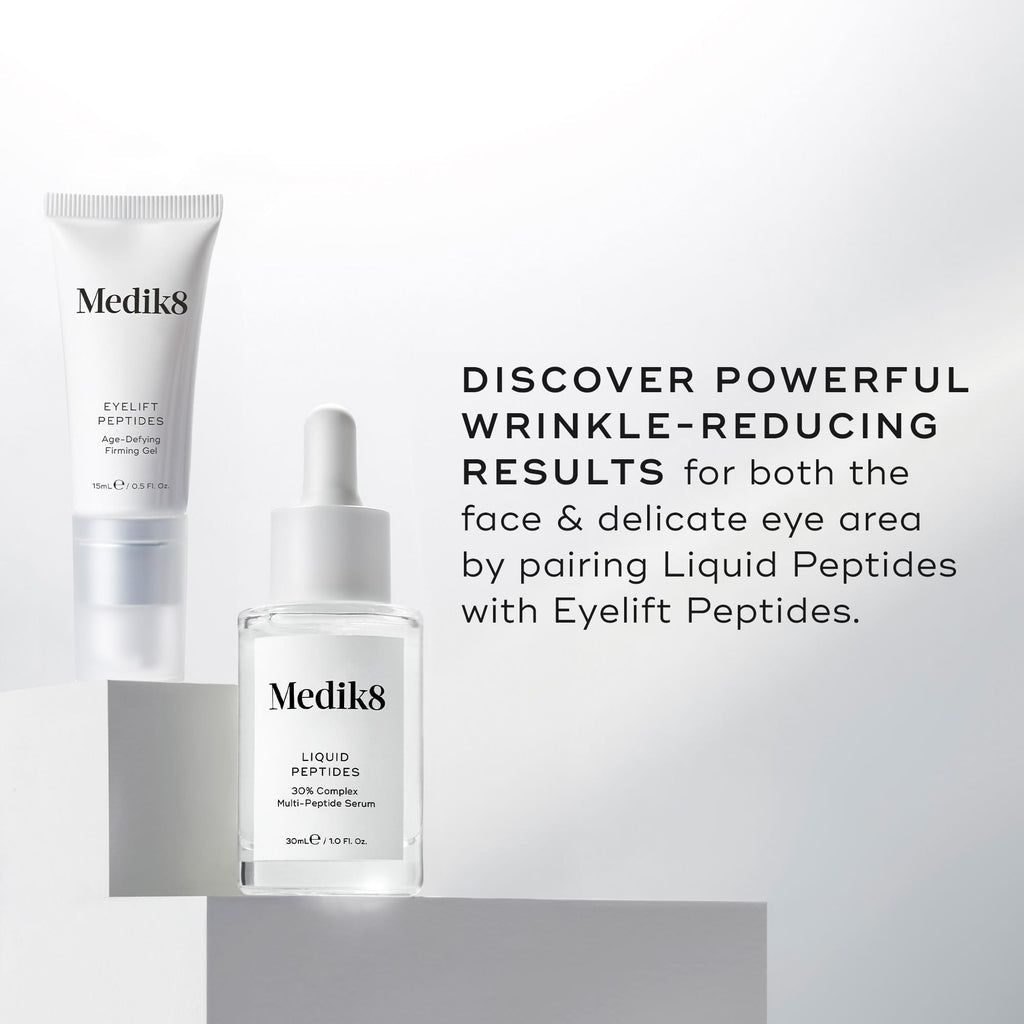 MEDIK8 LIQUID PEPTIDES™ 30ml
30% Complex Multi-Peptide Age-Defying Serum