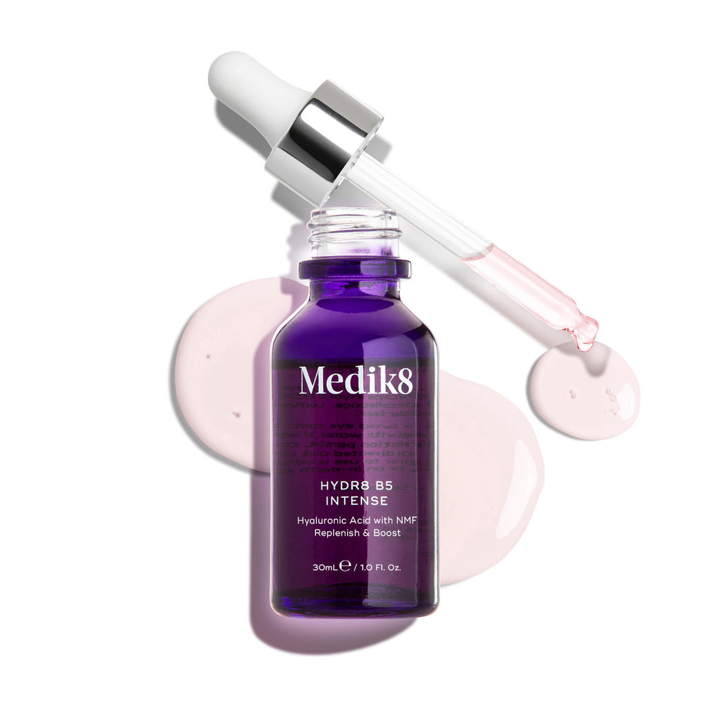MEDIK8 HYDR8 B5™ INTENSE 30ml
Supercharged Multi-Weight Hyaluronic Acid Serum with NMF