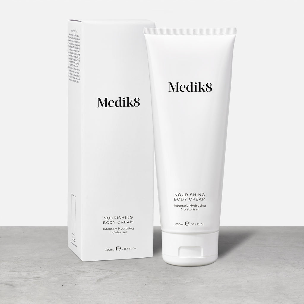 MEDIK8 NOURISHING BODY CREAM™ 250ml
Intensely Hydrating Moisturiser