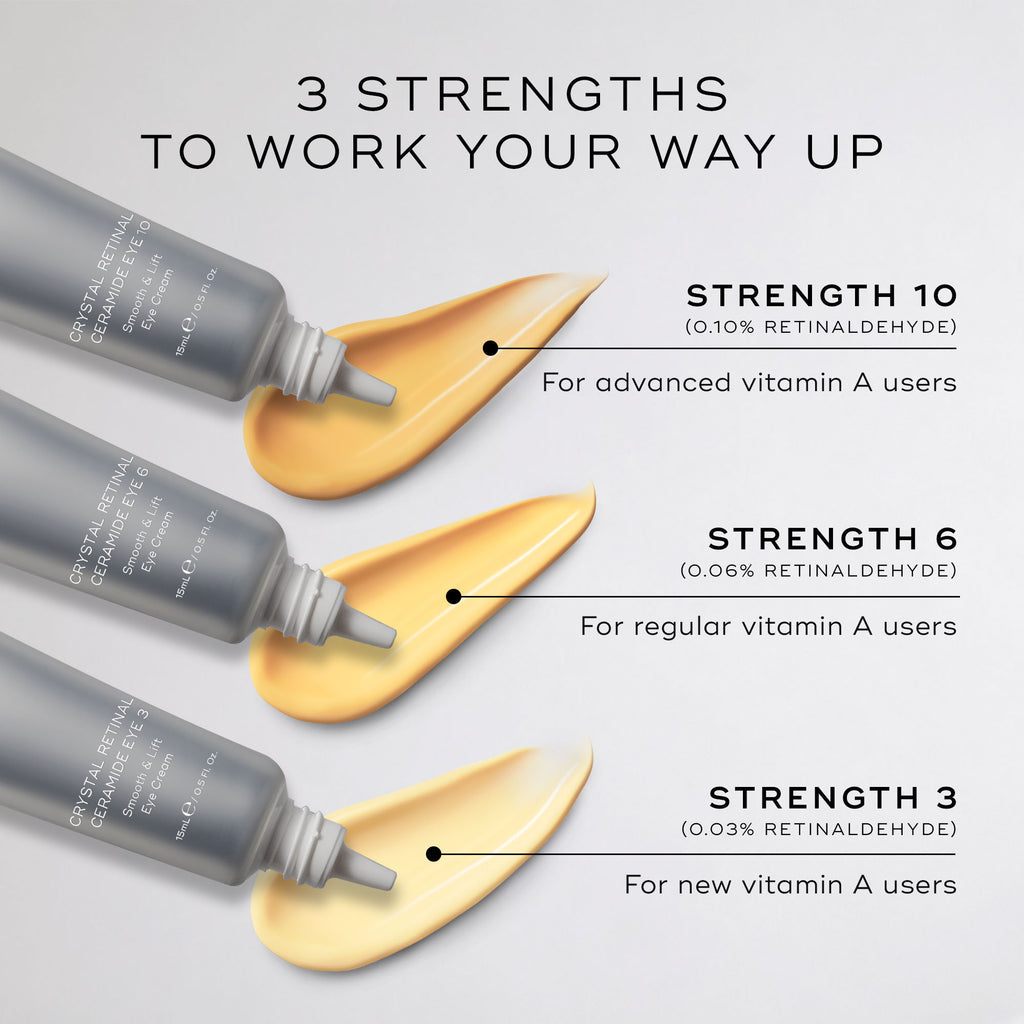 MEDIK8 CRYSTAL RETINAL® CERAMIDE EYE 3 - 15ml
Smooth & Lift Eye Cream Gentle-Release Vitamin A