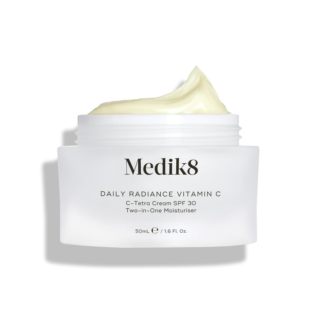 Medik8 DAILY RADIANCE VITAMIN C™
C-Tetra 7% Vitamin C Cream SPF 30 Two-in-One Moisturiser