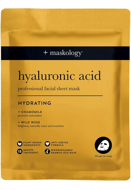 +maskology Hyaluronic Acid Hydrating Sheet Mask