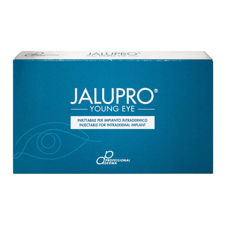 Jalupro Young Eye (1x1ml) product box and vial displayed on a white background, highlighting its sleek and professional packaging design.