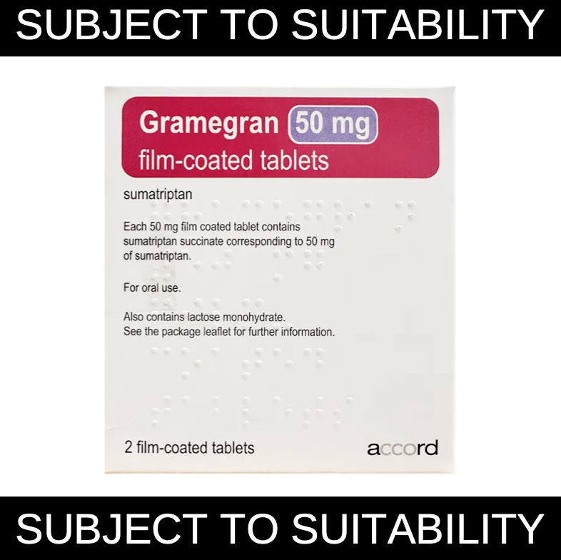 Gramegran (Sumatriptan) 50mg Tablets (2)
