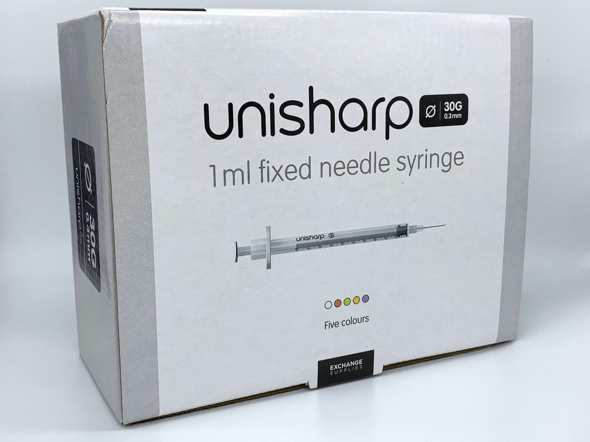 Unisharp 1ml Fixed 27g 0.5" White x 100