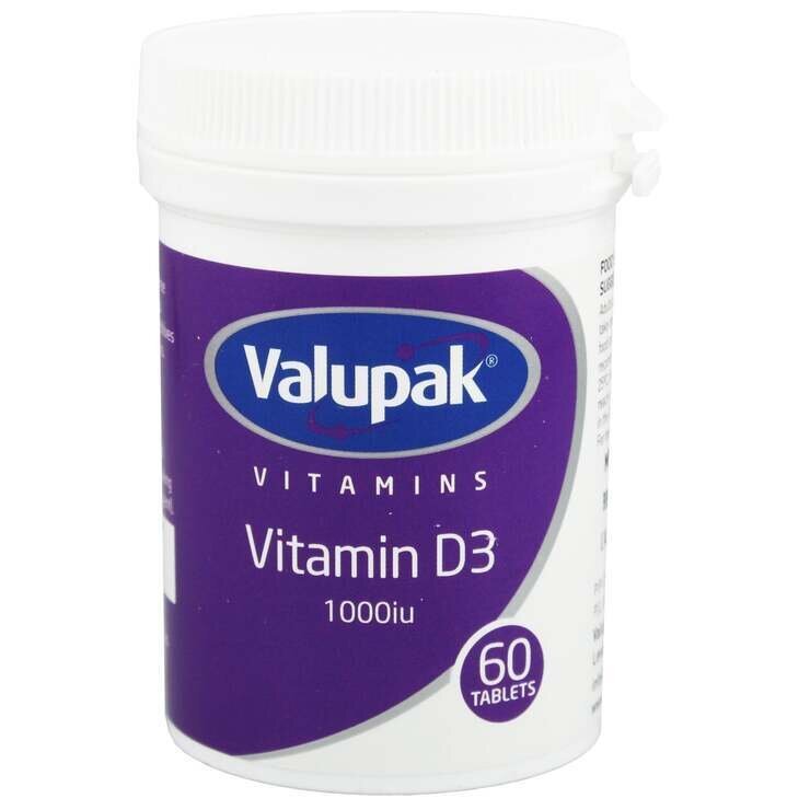 Vitamin D3 1000iu Tablets Valupak (60)