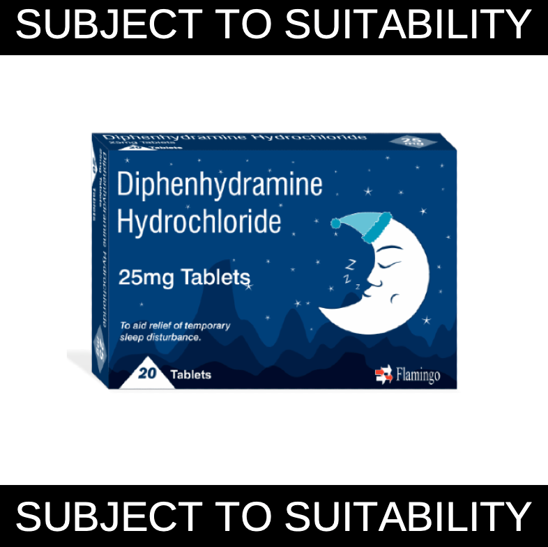 Diphenhydramine Hydrochloride 25mg Tablets (20)