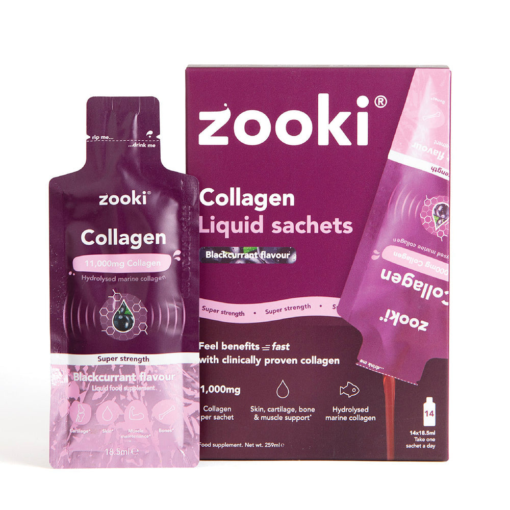 Super Strength Collagen
11,000mg - Blackcurrant 14pk