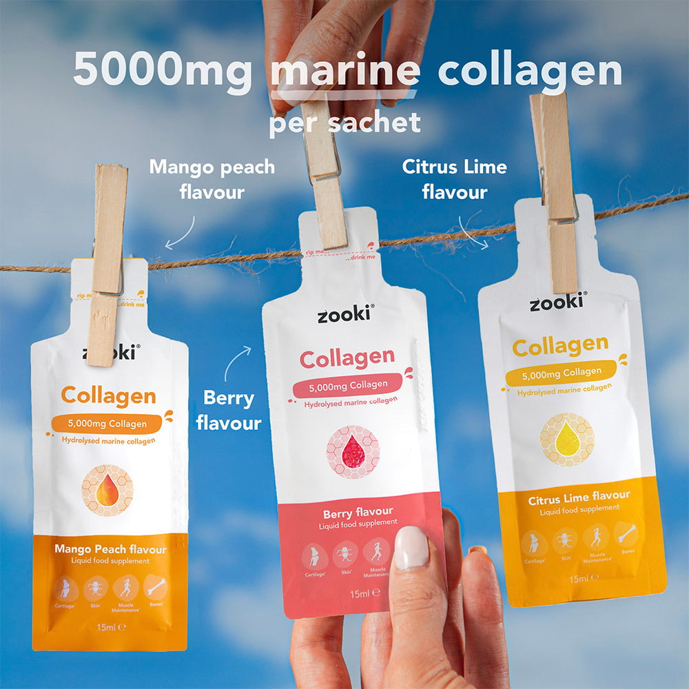 Collagen 5,000mg
 
- Mango Peach 14pk