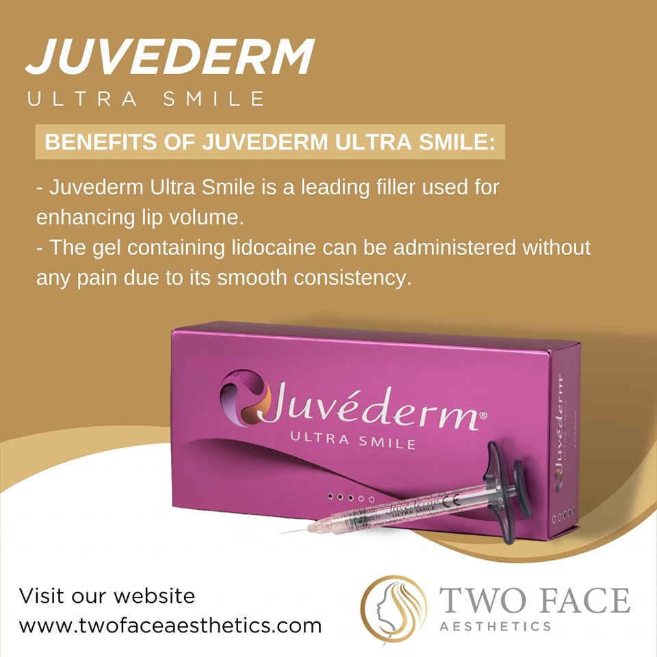 Juvederm Ultra Smile Dermal Filler - 2x0.55ml