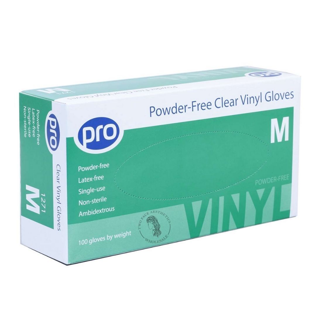 Powder Free Vinyl Gloves - 100pcs