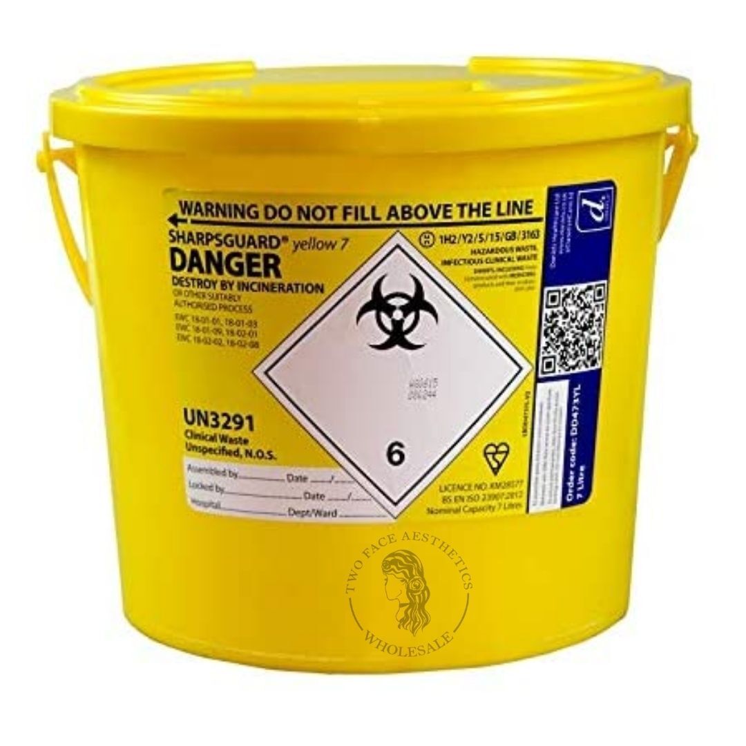 Sharpsguard Yellow Sharps Bin 7L