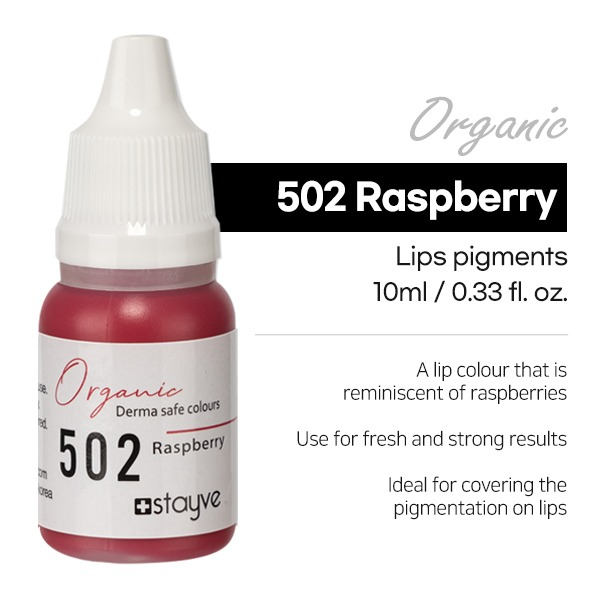 Stayve Organic Lip Pigments 502 Raspberry 1 X 10ml