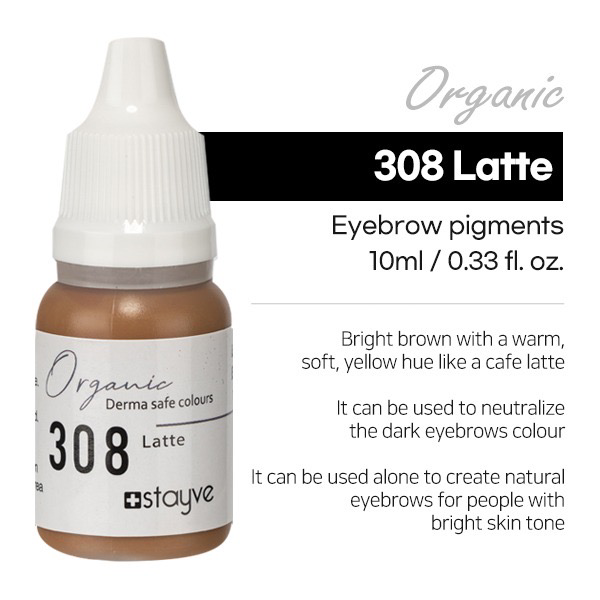 Stayve Organic Eyebrow Pigments 308 - Latte