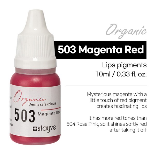 Stayve Organic Lip Pigments 503 - Magenta Red