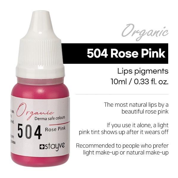 Stayve Organic Lip Pigments 504 - Rose pink